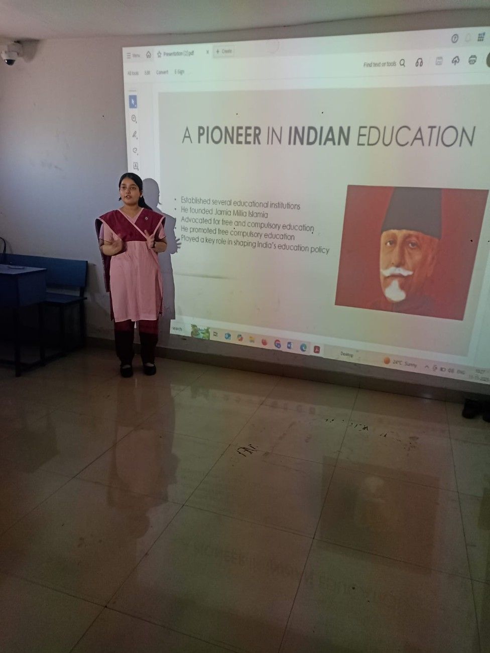Interactive classroom presentation