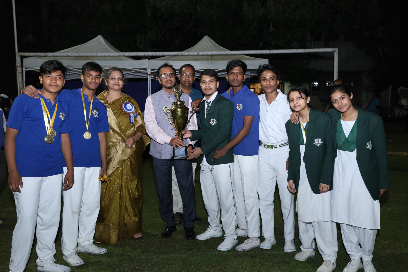 Students at sports day